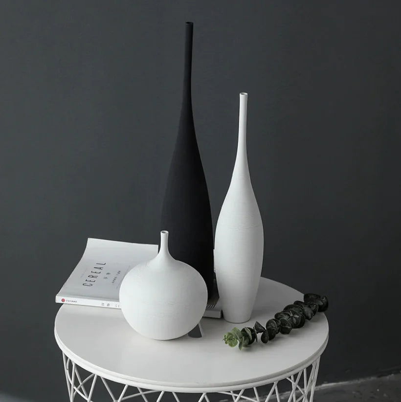 Handmade Artisanal MInimalism Ceramic Tabletop Vase
