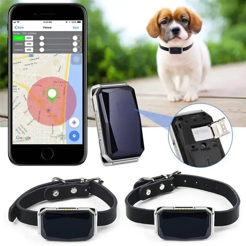 Smart GPS Pet Collar – Waterproof Tracker & Locator for Dogs & Cats