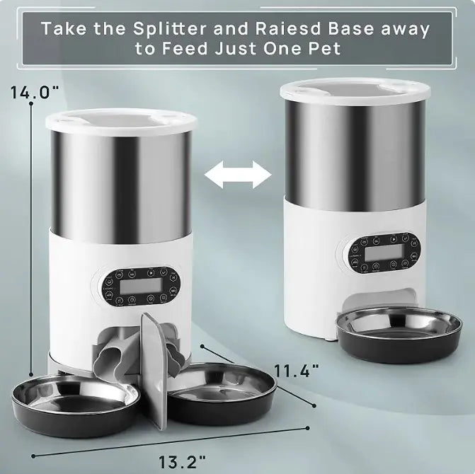 Smart Automatic Pet Feeder – Chic & Programmable Food Dispenser