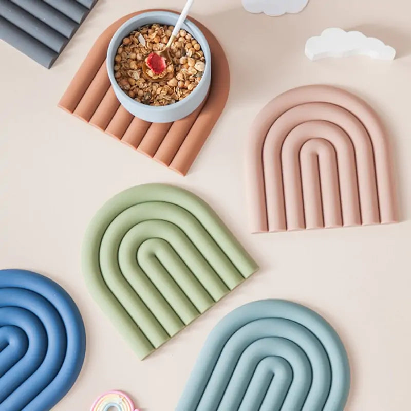 Minimalism Rainbow Silicone Placemat