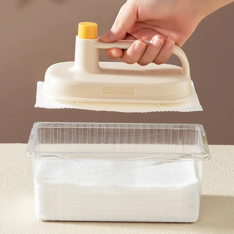 Ergonomic Handle Cleaning Brush – Multi-Purpose Scrubber for Dishes, Kitchen, Bathroom & Hard-to-Reach Areas