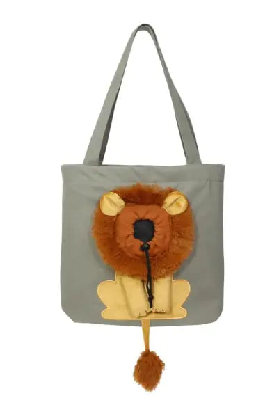 Lion Motif Soft Pet Carrier