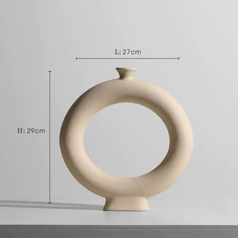 Minimalist Japanese Zen Ceramic Vase Flower Ornaments